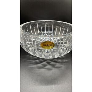 Block Vintage Olympic 24% Lead crystal 7” Serving Bowl